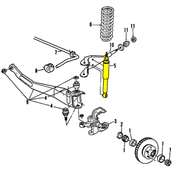 Amortiguador delanteros para ford ranger 1993 1996 2.3 140 - Amortiguadores | ClickRepuestos